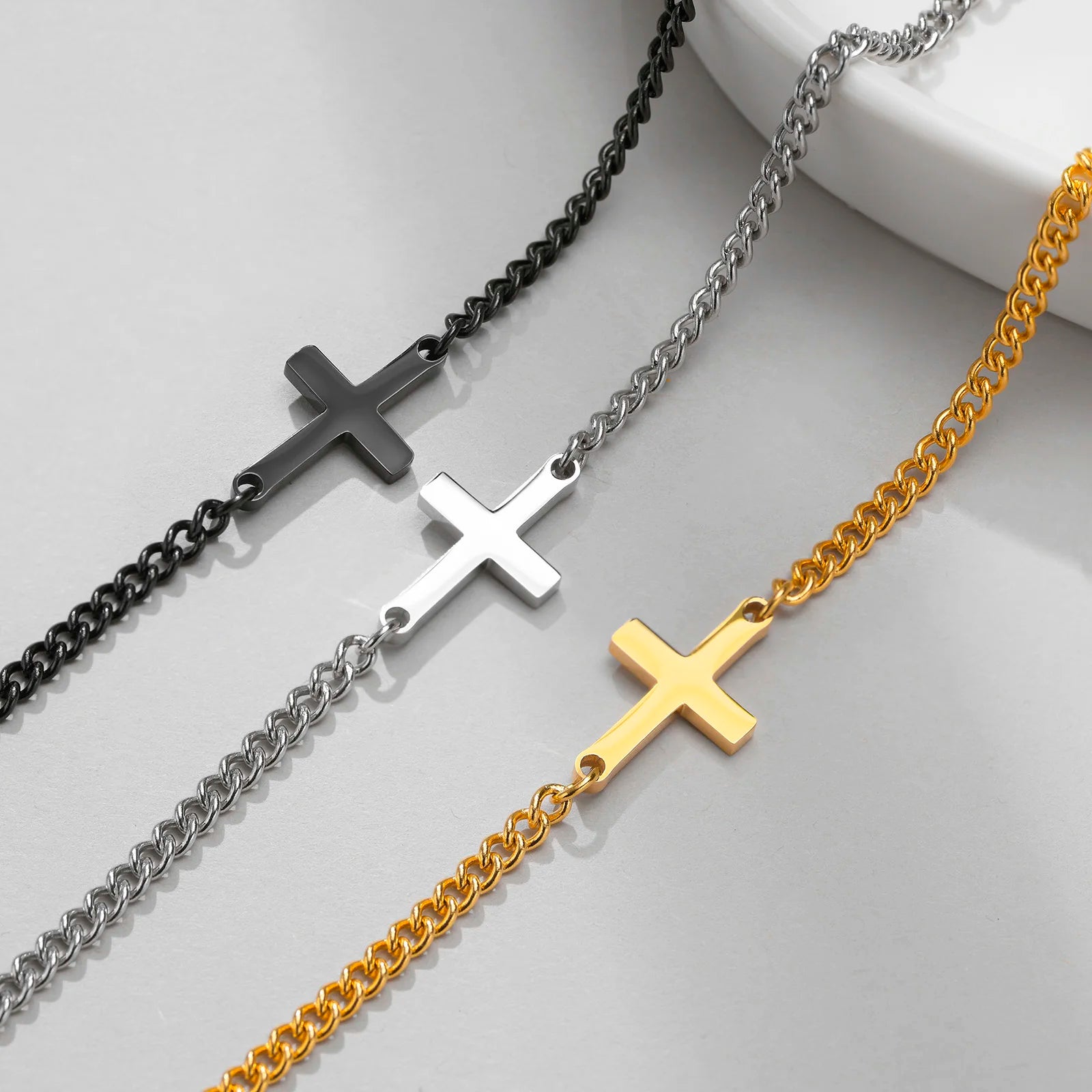 Aureli Signature Cross Bracelet