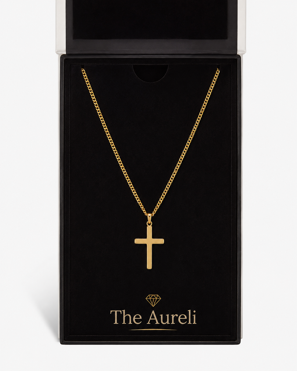 Aureli Cross Necklace – Gold