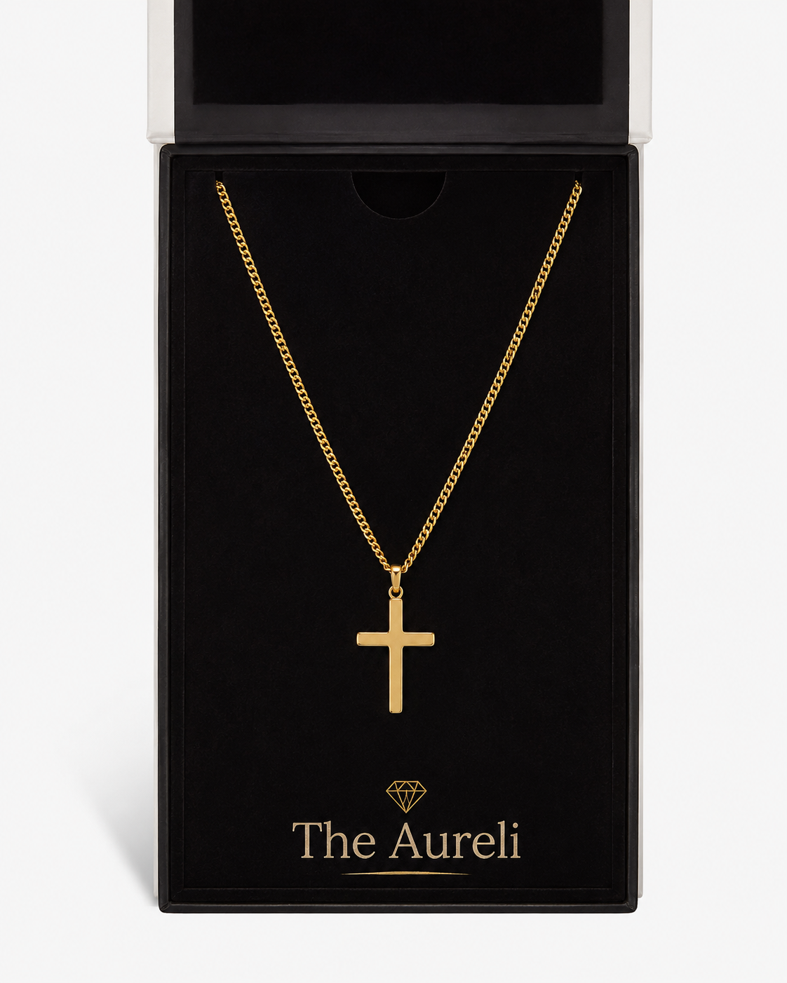 Aureli Cross Necklace – Gold